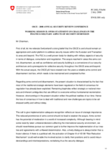 Statement by Switzerland