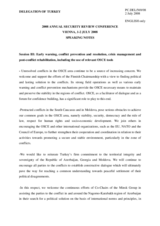 Speaking Notes by Turkey