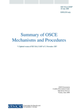 Revised Summary of OSCE Mechanism and Procedures
