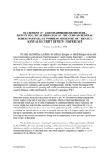 Statement by Germany