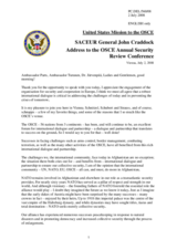Statement by the SACEUR General John Craddock
