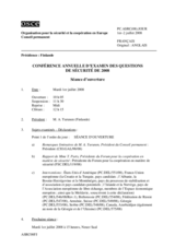 Journal of the 2008 Annual Security Review Conference (fr)