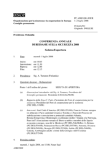 Journal of the 2008 Annual Security Review Conference (it)