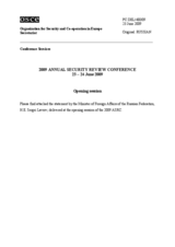 Statement by H.E. Sergey Lavrov, Minister for Foreign Affairs of the Russian Federation (ru)