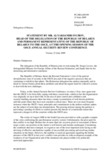 Statement by Belarus