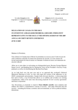 Statement by Canada