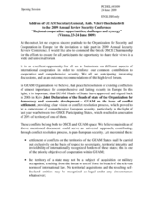 Statement by Amb. Chechelashvili, Secretary General of GUAM