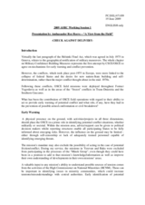 Keynote Presentation by Amb. Reeve, Deputy Head of the EULEX Mission Kosovo