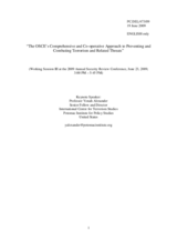 Keynote Presentation by Professor Alexander, Senior Fellow at the Potomac Institute for Policy Studies