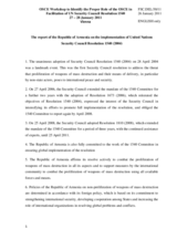 Report of the Republic of Armenia on the Implementation of United Nations Security Council Resolution 1540 (2004)