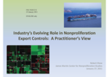 Presentation by Mr. Shaw, James Martin Center for Nonproliferation Studies