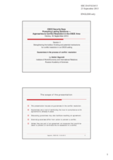 Session 2, Presentation by Prof. Andrei Zagorski, Head of the Department for Disarmament and Conflict Resolution Studies, Russian Academy for Sciences