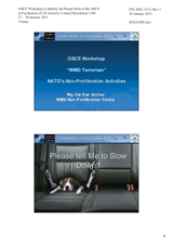 Statement by Mr. Archer, WMD Non-Proliferation Centre, NATO