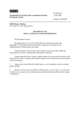 Permanent Council Decision No. 353 - 2000 OSCE Action Plan for Gender Issues