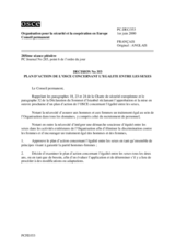 Permanent Council Decision No. 353 - 2000 OSCE Action Plan for Gender Issues (fr)
