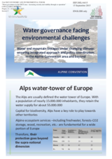 Presentation by Mr. Paolo Angelini, Head of Delegation to the Alpine Convention, Ministry for the Environment, Land and Sea