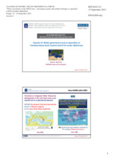 Presentation by Mr. Ramiro Martínez, General Coordinator, Mediterranean Network of Basin Organizations (MENBO)