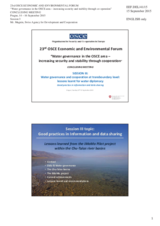 Presentation by Mr. Oliver Magnin, Water Policy Advisor, Swiss Agency for Development and Cooperation