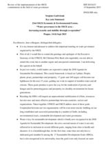 Statement by Mr. Sergiusz Ludwiczak, Acting Director of Environment Division