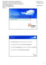 Presentation by Dr. Michael Staudinger, Director General