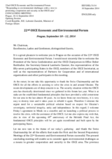 Statement by H.E. Lubomir Zaoralek, Minister of Foreign Affairs