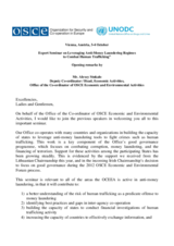 Opening Remarks by Alexey Stukalo, Deputy Co-ordinator / Head, Economic Activities, Office of the Co-ordinator of OSCE Economic and Environmental Activities