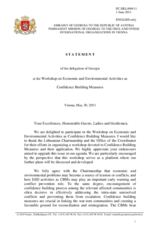 Statement by Georgia
