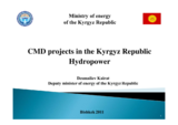 Session 2: Presentation by Kairat Dzumaliev, Deputy Minister of Energy of the Kyrgyz Republic