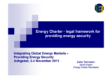 Session 2: Presentation by Zafar Samadov, Energy Charta Secretariat