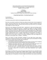 Session 1: Speech by Romas Švedas, Vilnius University