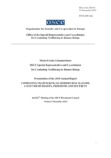 Report by the Special Representative and Co-ordinator for Combating Trafficking in Human Beings, Dr. Maria Grazia Giammarinaro