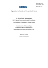Report by the OSCE Special Representative and Co-ordinator for Combating Trafficking in Human Beings, Dr. Maria Grazia Giammarinaro