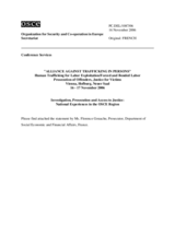 Statement by the Prosecutor Ms. Florence Gouache, French Department of Social Economic and Financial Affairs (fr)
