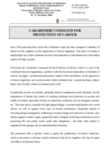 Statement by the Delegation of Italy on Carabinieri Command for Protection of Labour