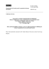 Statement by Prosecutor Ms. Nadine Meunier, Labour Court Liege, Belgium