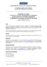 Technical note (conference details and recommended hotels)