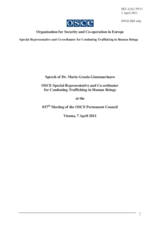 Report by the Special Representative and Co-ordinator for Combating Trafficking in Human Beings, Dr. Maria Grazia Giammarinaro