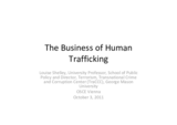 Presentation by Louise Shelley, Director of Terrorism, Transnational Crime and Corruption Centre, Professor at George Mason University