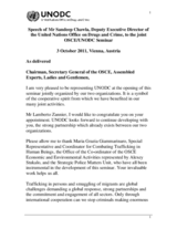 Opening Remarks by Sandeep Chawla, Deputy Executive Director, Director Division for Policy Analysis and Public Affairs, UNODC
