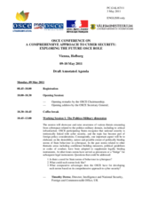 Draft Annotated Agenda