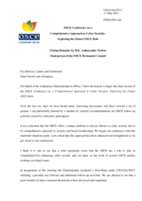 Closing Remarks by H.E. Amb. Norkus, Chairperson of the Permanent Council