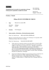 Journal of the 558th Plenary Meeting of the Forum for Security Co-operation (fr)