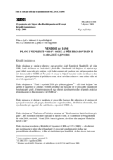 Vendimi Nr. 14/04  Plani I Veprimit “2004” I OSBE-së Për Promovimin E  Barazisë Gjinore