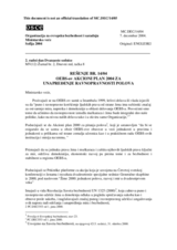 Rešenje br. 14/04 OEBS-ov akcioni plan 2004 za unapreĉenje ravnopravnosti polova