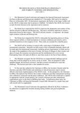 Decision on OSCE action for peace, democracy and stability in Bosnia and Herzegovina