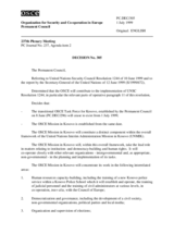 Permanent Council Decision No. 305