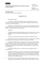 El Consejo Permanente Decisión Nº 305