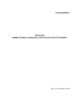 Tratado sobre fuerzas armadas convencionales en Europa