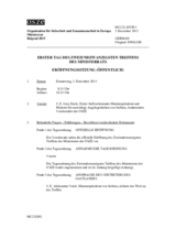 Journal, 1st Day of the 22nd Ministerial Council