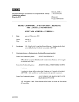 Journal, 1st Day of the 22nd Ministerial Council